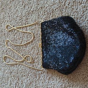 Magid black bag with gold trim